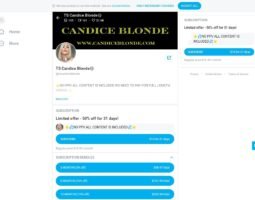 Tgirl Candice Blonde